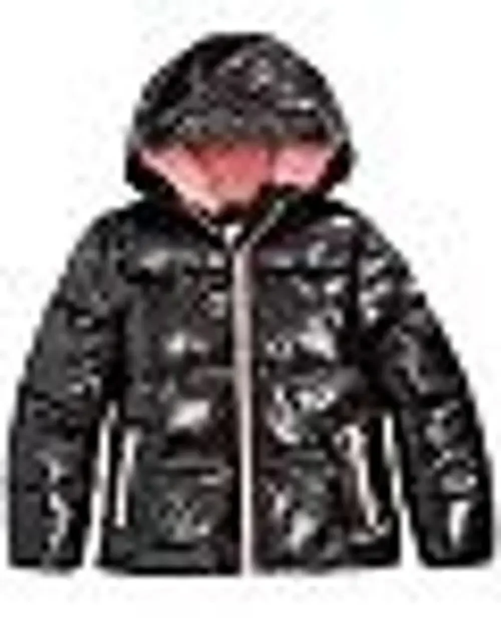 MICHAEL KORS girls designer black shiny puffer winter jacket size 5/6